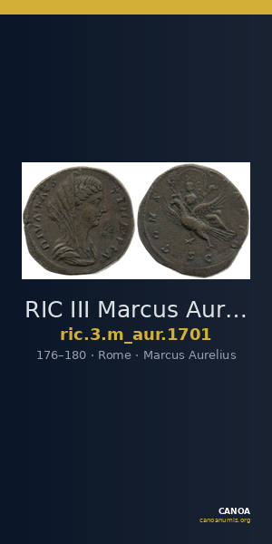 RIC III Marcus Aurelius 1701 — CANOA