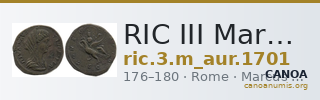 RIC III Marcus Aurelius 1701 — CANOA