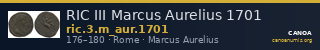RIC III Marcus Aurelius 1701 — CANOA