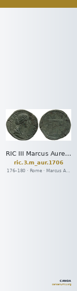 RIC III Marcus Aurelius 1706 — CANOA