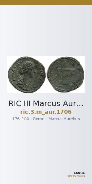 RIC III Marcus Aurelius 1706 — CANOA