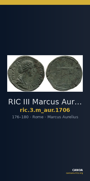 RIC III Marcus Aurelius 1706 — CANOA