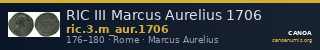 RIC III Marcus Aurelius 1706 — CANOA