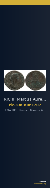 RIC III Marcus Aurelius 1707 — CANOA