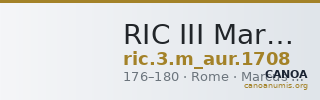 RIC III Marcus Aurelius 1708 — CANOA