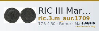 RIC III Marcus Aurelius 1709 — CANOA