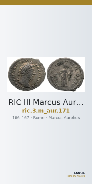 RIC III Marcus Aurelius 171 — CANOA