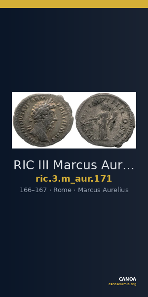 RIC III Marcus Aurelius 171 — CANOA