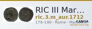 RIC III Marcus Aurelius 1712 — CANOA