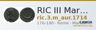 RIC III Marcus Aurelius 1714 — CANOA