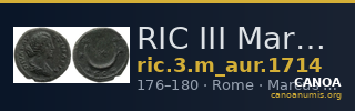 RIC III Marcus Aurelius 1714 — CANOA