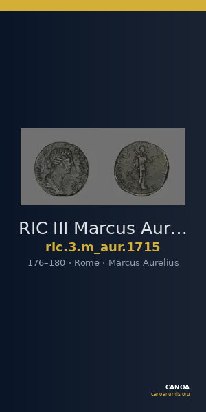 RIC III Marcus Aurelius 1715 — CANOA