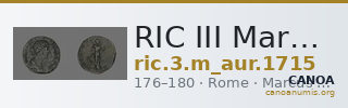 RIC III Marcus Aurelius 1715 — CANOA