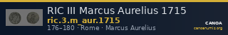 RIC III Marcus Aurelius 1715 — CANOA