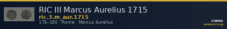 RIC III Marcus Aurelius 1715 — CANOA