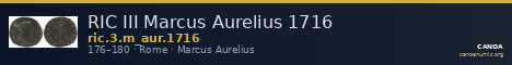 RIC III Marcus Aurelius 1716 — CANOA