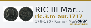 RIC III Marcus Aurelius 1717 — CANOA