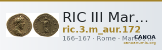 RIC III Marcus Aurelius 172 — CANOA