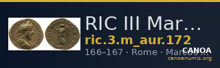 RIC III Marcus Aurelius 172 — CANOA