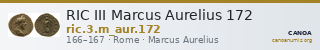 RIC III Marcus Aurelius 172 — CANOA