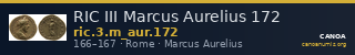 RIC III Marcus Aurelius 172 — CANOA