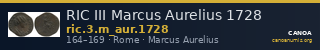 RIC III Marcus Aurelius 1728 — CANOA