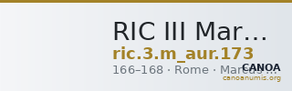 RIC III Marcus Aurelius 173 — CANOA