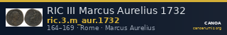 RIC III Marcus Aurelius 1732 — CANOA