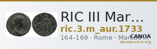 RIC III Marcus Aurelius 1733 — CANOA