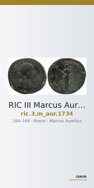 RIC III Marcus Aurelius 1734 — CANOA