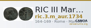 RIC III Marcus Aurelius 1734 — CANOA