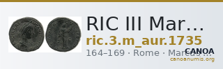 RIC III Marcus Aurelius 1735 — CANOA