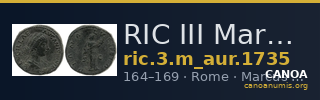 RIC III Marcus Aurelius 1735 — CANOA