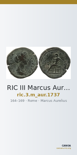 RIC III Marcus Aurelius 1737 — CANOA
