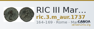 RIC III Marcus Aurelius 1737 — CANOA