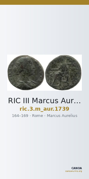 RIC III Marcus Aurelius 1739 — CANOA