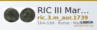 RIC III Marcus Aurelius 1739 — CANOA