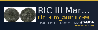 RIC III Marcus Aurelius 1739 — CANOA