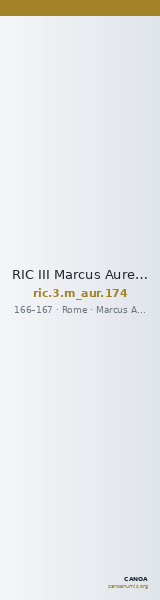 RIC III Marcus Aurelius 174 — CANOA