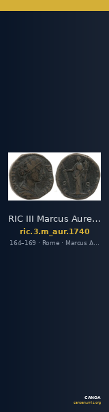 RIC III Marcus Aurelius 1740 — CANOA