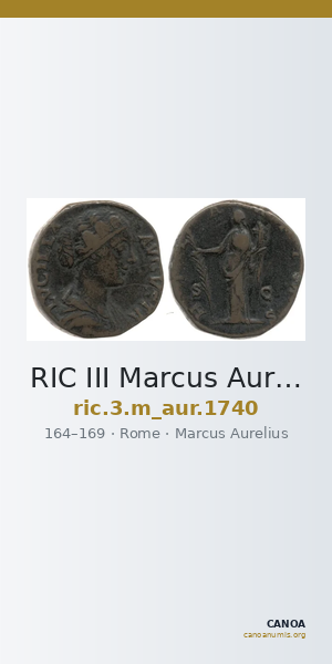 RIC III Marcus Aurelius 1740 — CANOA