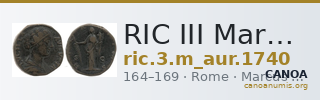 RIC III Marcus Aurelius 1740 — CANOA