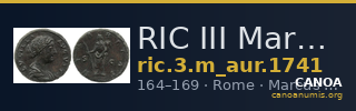 RIC III Marcus Aurelius 1741 — CANOA