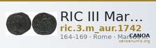 RIC III Marcus Aurelius 1742 — CANOA
