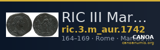 RIC III Marcus Aurelius 1742 — CANOA