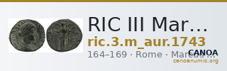 RIC III Marcus Aurelius 1743 — CANOA