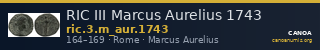 RIC III Marcus Aurelius 1743 — CANOA