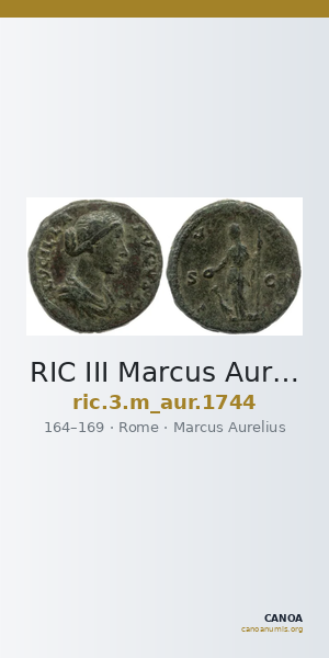 RIC III Marcus Aurelius 1744 — CANOA