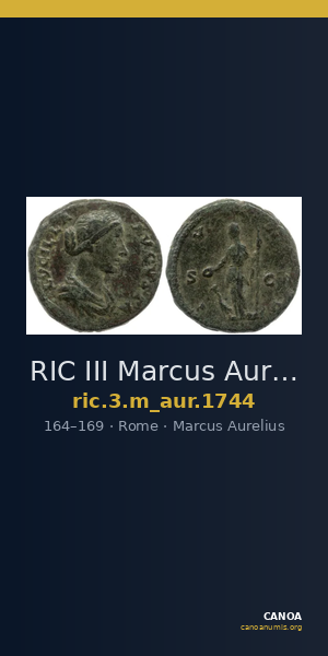 RIC III Marcus Aurelius 1744 — CANOA