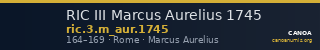 RIC III Marcus Aurelius 1745 — CANOA